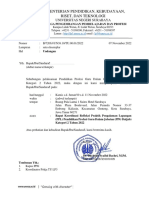 Undangan Rapat Koordinasi Refleksi Praktik Pengalaman Lapangan (PPL) Pendidikan Profesi Guru Dalam Jabatan (PPG Daljab) Kategori 2 Tahun 2022