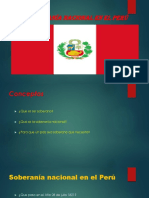 La Soberanía Nacional en El Perú