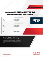 ANALISIS JITEX Pemilihan Bahan Dan Proses