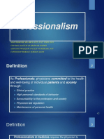 Professionalism in Medicine: Key Attributes and Commitments