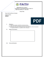 Project Plan Template - Food Preservation