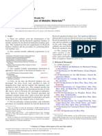 Rockwell Hardness of Metallic Materials: Standard Test Methods For