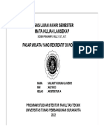 Tugas Ujian Akhir Semester Mata Kuliah Lansekap: Pasar Wisata Yang Rekreatif Di Wonogiri