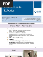 01 Introduction To Robotics