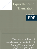 (Group 2) Equivalence in Translation