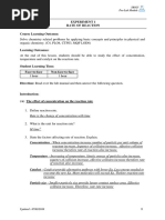 Chemistry SK025 Pre-Lab Answer