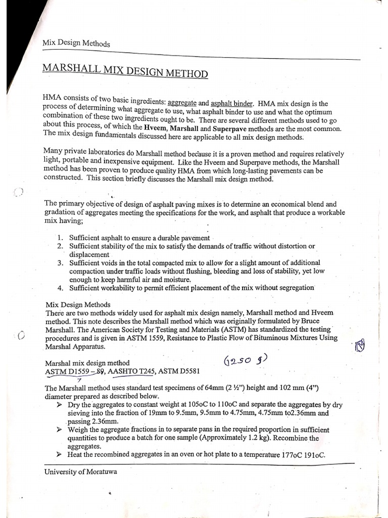 Asphalt Mix Design Guide PDF