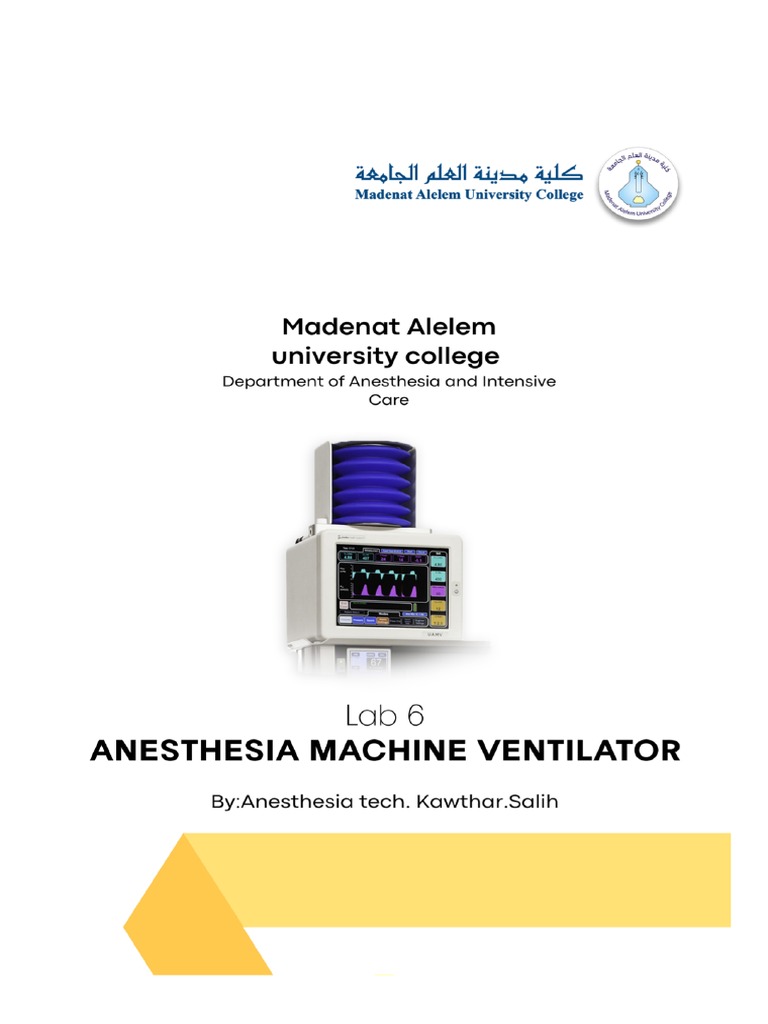 Anesthesia Machine Ventilator St3 | PDF