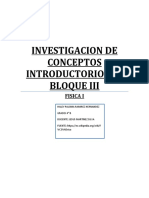 Investigacion de Conceptos Introductorios Al Bloque III