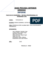 Informe Grupal Topografía - Calibrar Instrumentos