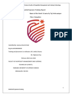 Industrial Expousure Training Report