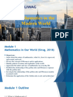 Module 1 Mathematics in Our World (Part 1)