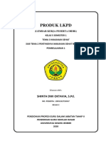 Produk LKPD (Lembar Kerja Peserta Didik) Kelas 5 Semester 1 Tema 3 Makanan Sehat Sub Tema 2 Pentingnya Makanan Sehat Bagi Tubuh Pembelajaran 1