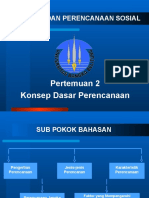 Pertemuan 2 Konsep Dasar Perencanaan