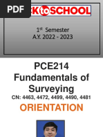 Fundamentals of Surveying Orientation 