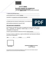 Declaracion Jurada Domiciliaria