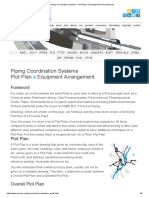 Piping Coordination Systems - Plot Plans and Equipment Arrangements