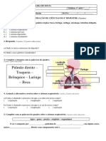 1 Recuperação Ciências 4º Bim