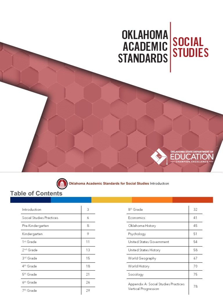 Oklahoma Academic Standards For Social Studies 5.21.19 Download Free