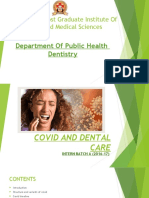 Covid and Dental Care Updated