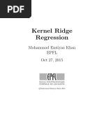 Kernel Ridge Regression