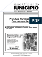 Prefeitura de Caravelas publica extratos de contratos