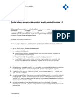 Anexa 1.1 Declaratia Pe Proprie Raspundere Energie Burse de Creatie Artistica 2022