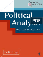 (Political Analysis Series) Hay, Colin - Political Analysis-Palgrave (2002)
