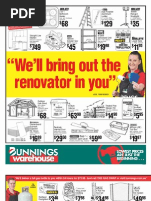 Bunnings Catalogue Sink Drill