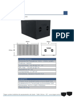 Subwoofer Passivo - Duas Vias: Ficha Técnica
