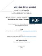 Factores Asociados A Niveles de Ansiedad en Pobladores Adultos de La Ciudad de Trujillo Durante La Pandemia Por COVID-19