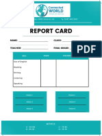 Green Simple Report Card