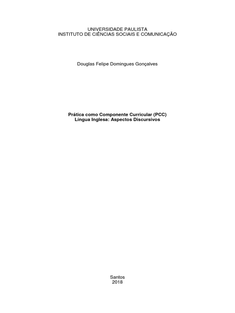 Prática Como Componente Curricular (PCC) | PDF | Sociologia | Família