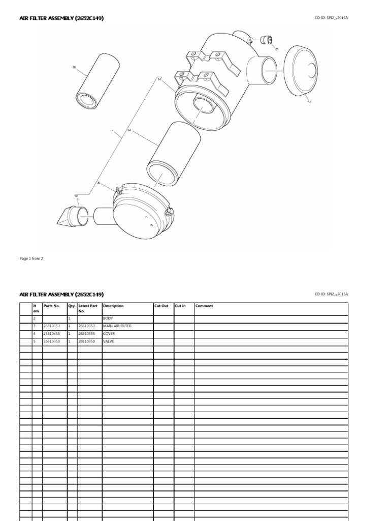 Air Filter Assembly (2652c149) PDF