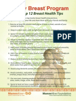 12 Breast Health Tips Postcard