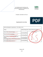 Lei de Ohm: medição da corrente elétrica em função da tensão