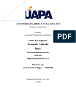 Economia Aplicada - Sector monetario y financiero