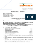 Propuesta Técnica - Económica Moca Arquitectos: I. - Caracteristicas