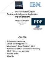 Tips and Tricks For Oracle Business Intelligence Application Implementations