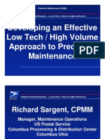 14 Developing An Effective Low Tech High Volume Approach To Predictive Maintenance