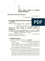 Asignacion Anticipada de Alimentos