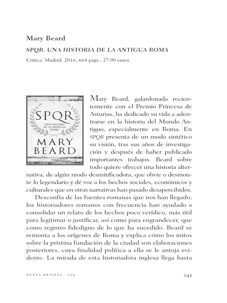 SPQR Una Historia de La Antigua Roma | PDF | Roma antigua | Roma