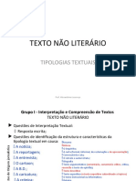 TEXTO NÃO LITERÁRIO.definições.portefólio