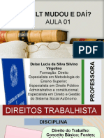 Aula Direito Trabalho - Aula 1