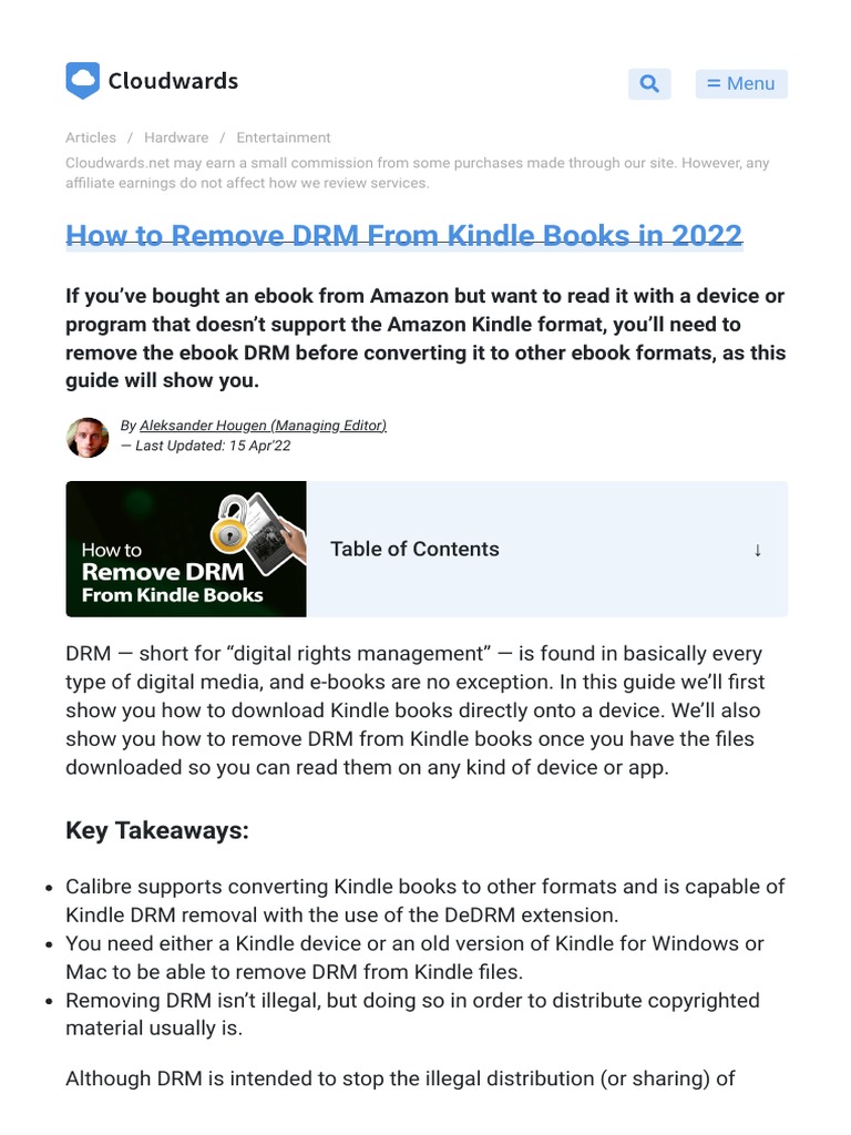 How To Remove DRM From Kindle Books (DRMfree Books 2022) 175019 PDF
