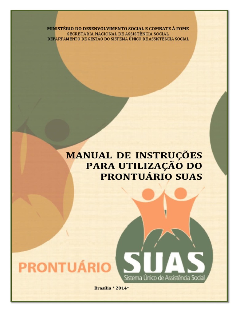 Manual Prontuario Suas Versao Preliminar | PDF | Família | Trabalho social