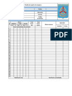 Planilla de Registro de Maquina