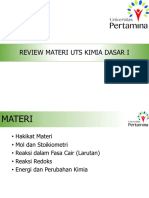 Review Materi UTS Kimia Dasar I