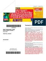 Ticketswap Exit Festival 2022 Ticket 13419242