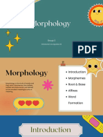 Group 3 'Morphology' Introduction To Linguistics 3E-1
